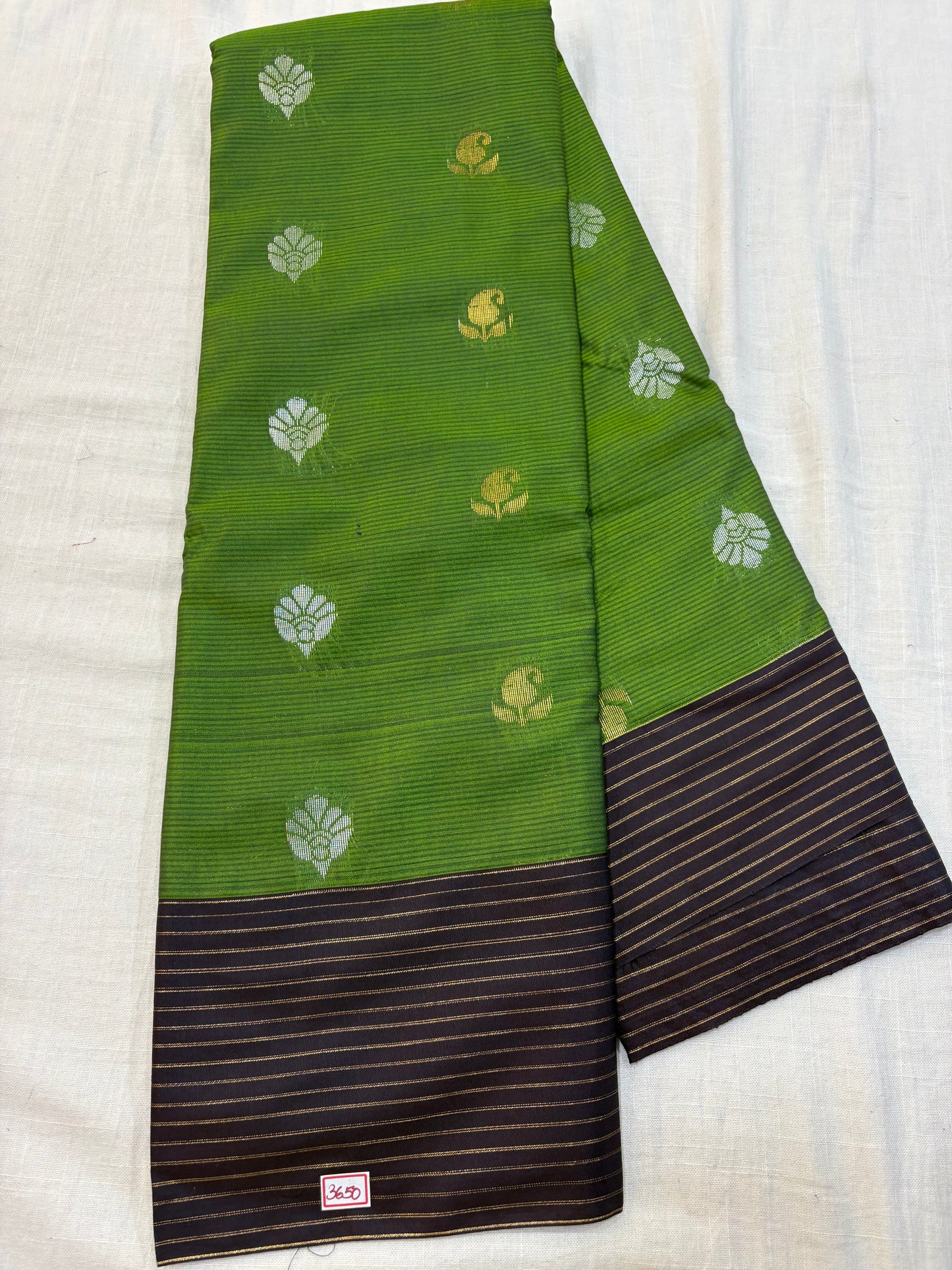 Semi Gadwal Sico Lines Border Saree