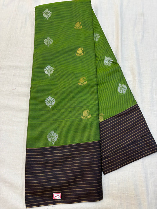 Semi Gadwal Sico Lines Border Saree