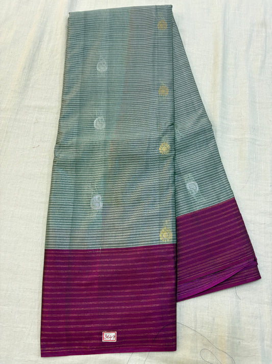 Semi Gadwal Sico Lines Border Saree