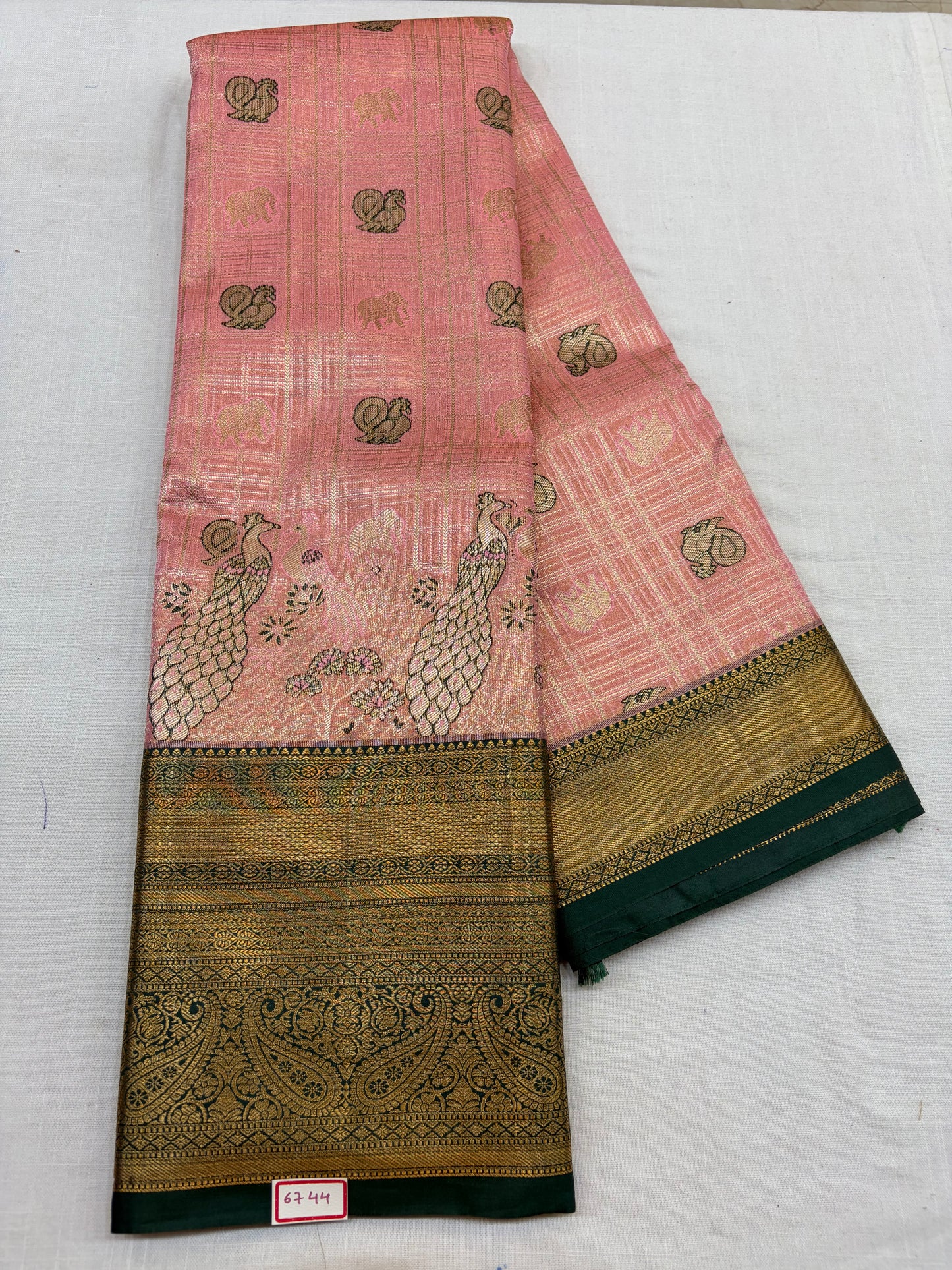 Semi Kanchi Tissue Pattu Sarees