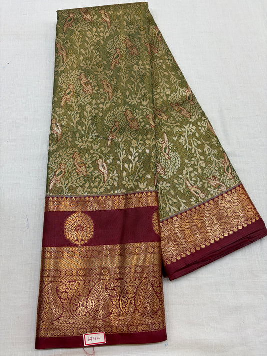 Semi Kanchi Tissue Pattu Sarees