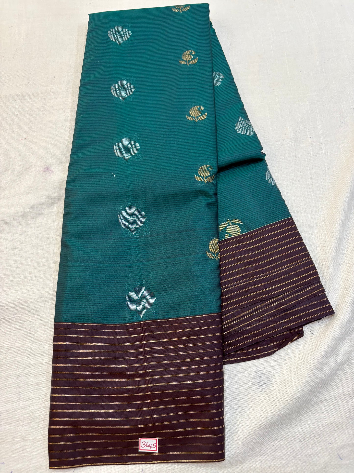 Semi Gadwal Sico Lines Border Saree