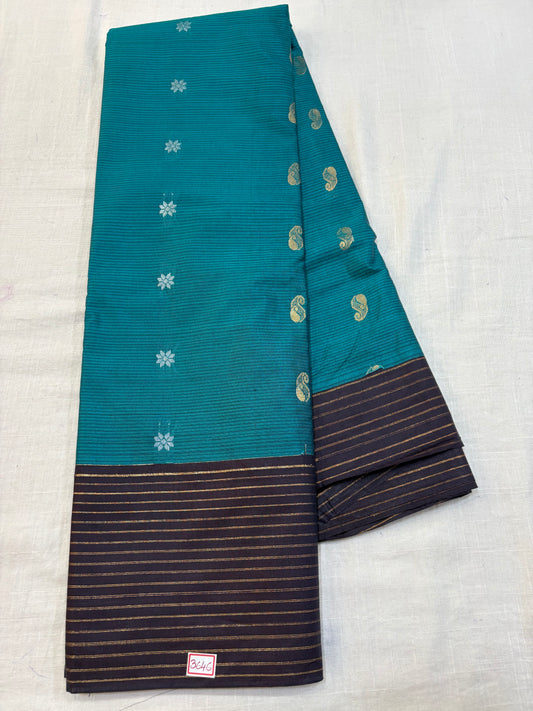 Semi Gadwal Sico Lines Border Saree