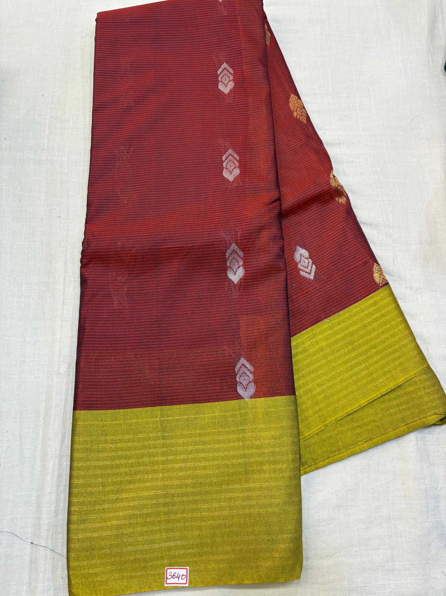 Semi Gadwal Sico Lines Border Saree