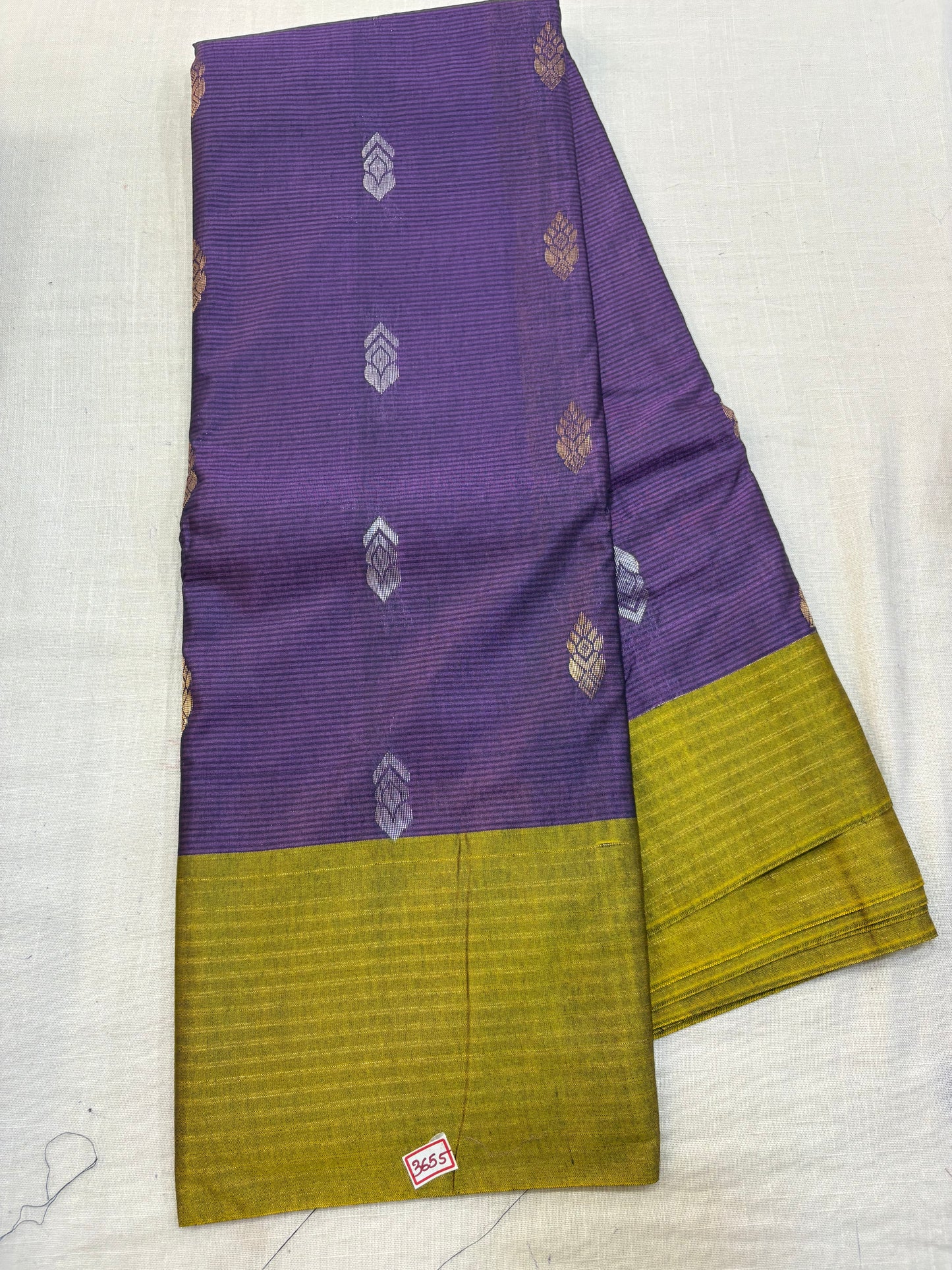 Semi Gadwal Sico Lines Border Saree