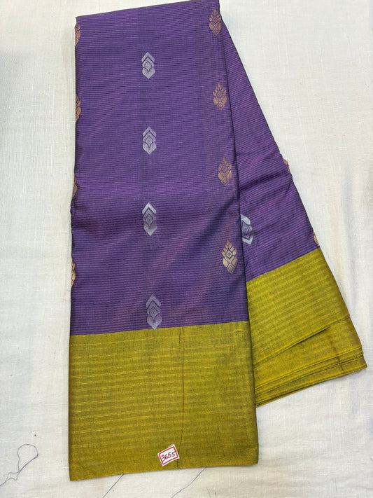 Semi Gadwal Sico Lines Border Saree