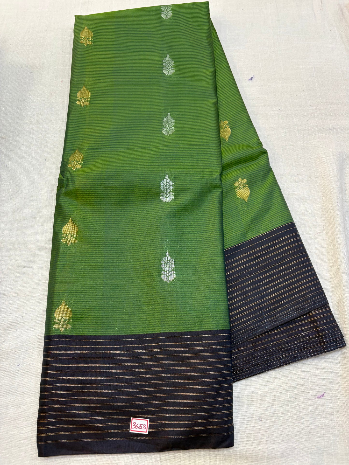 Semi Gadwal Sico Lines Border Saree