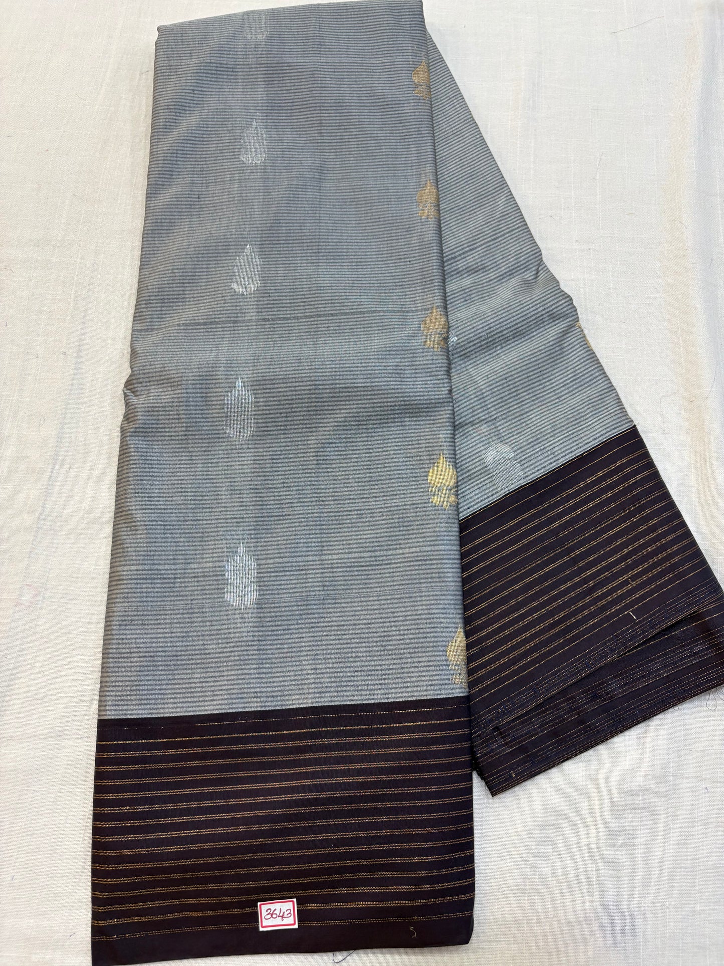 Semi Gadwal Sico Lines Border Saree