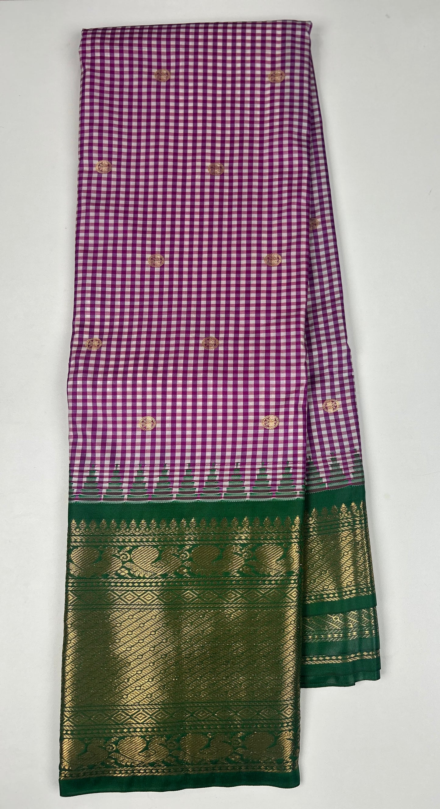 Vintage Semi Gadwal Saree