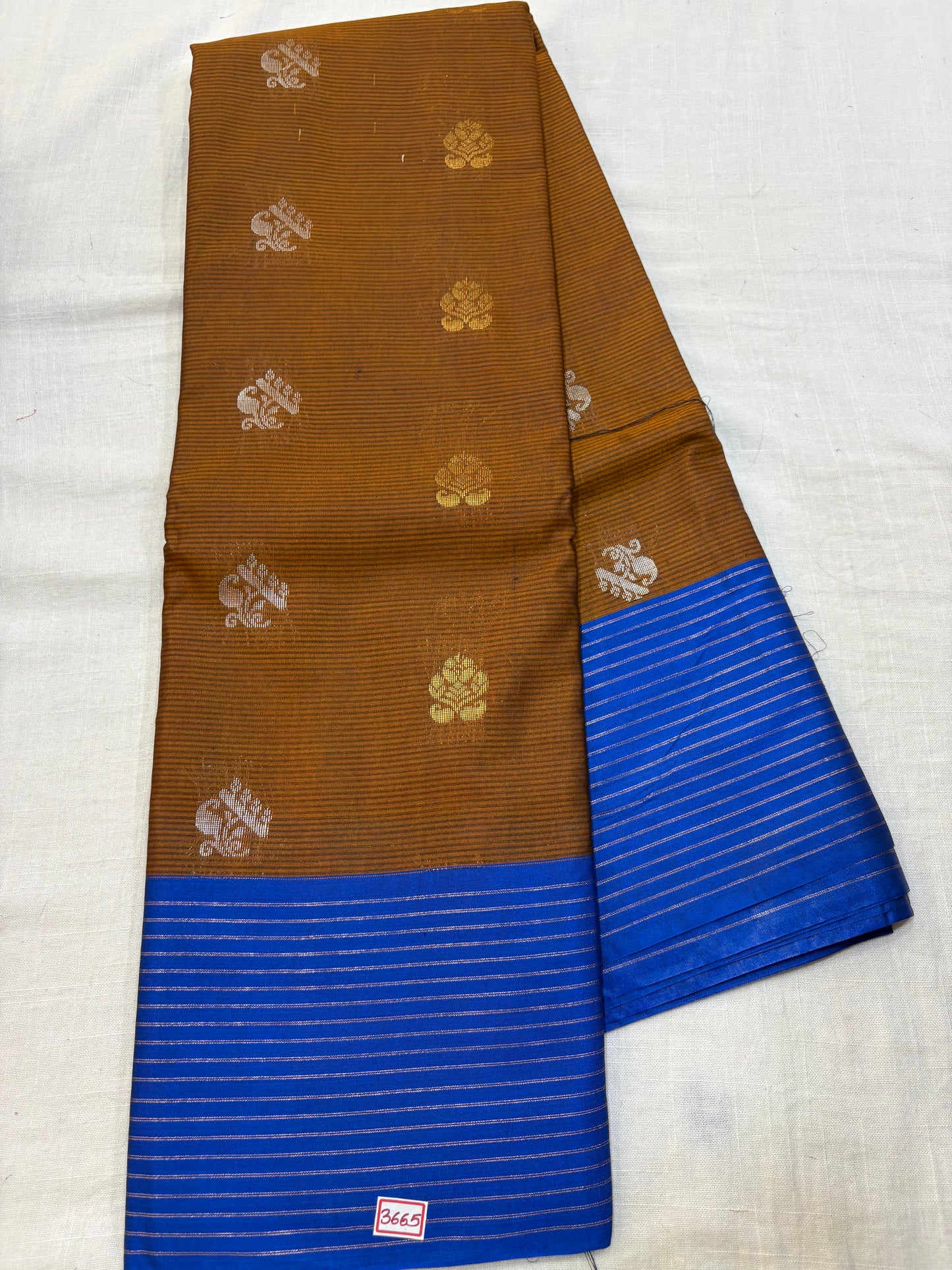 Semi Gadwal Sico Lines Border Saree