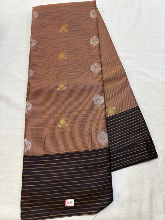 Semi Gadwal Sico Lines Border Saree