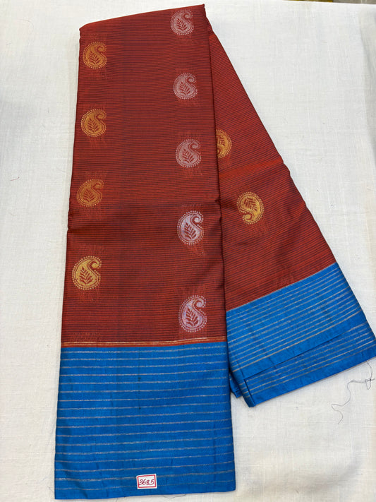 Semi Gadwal Sico Lines Border Saree