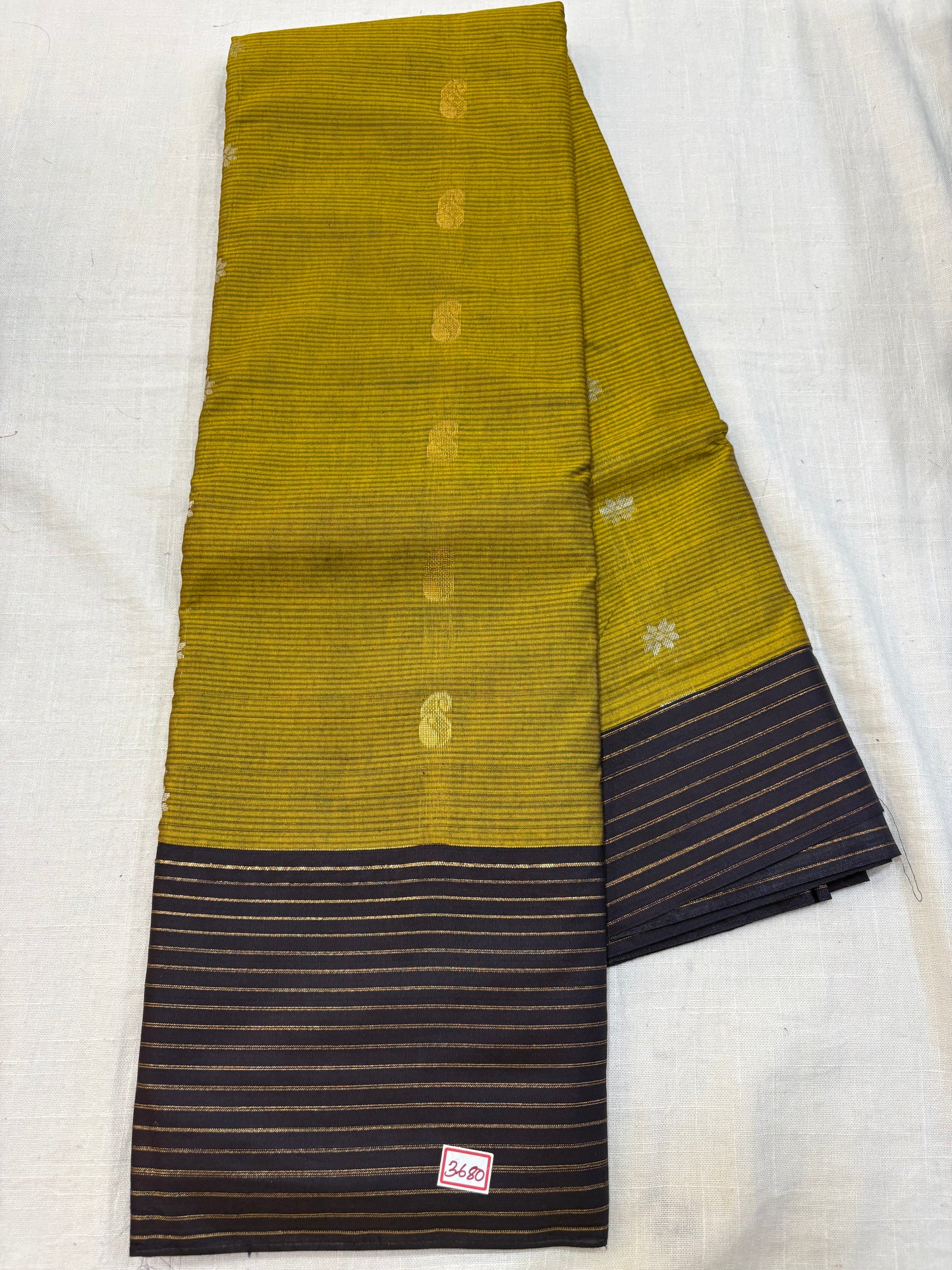 Semi Gadwal Sico Lines Border Saree