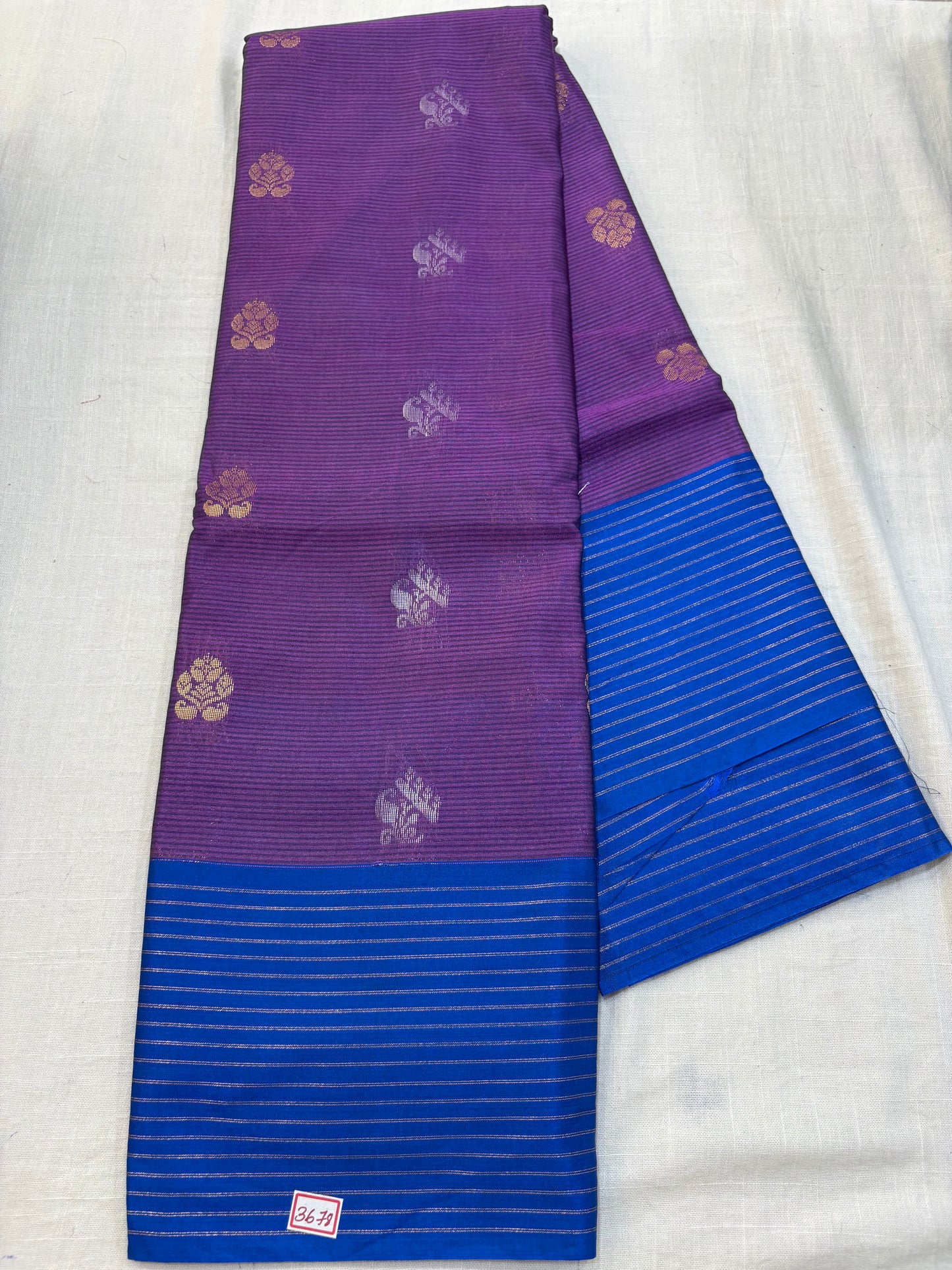 Semi Gadwal Sico Lines Border Saree
