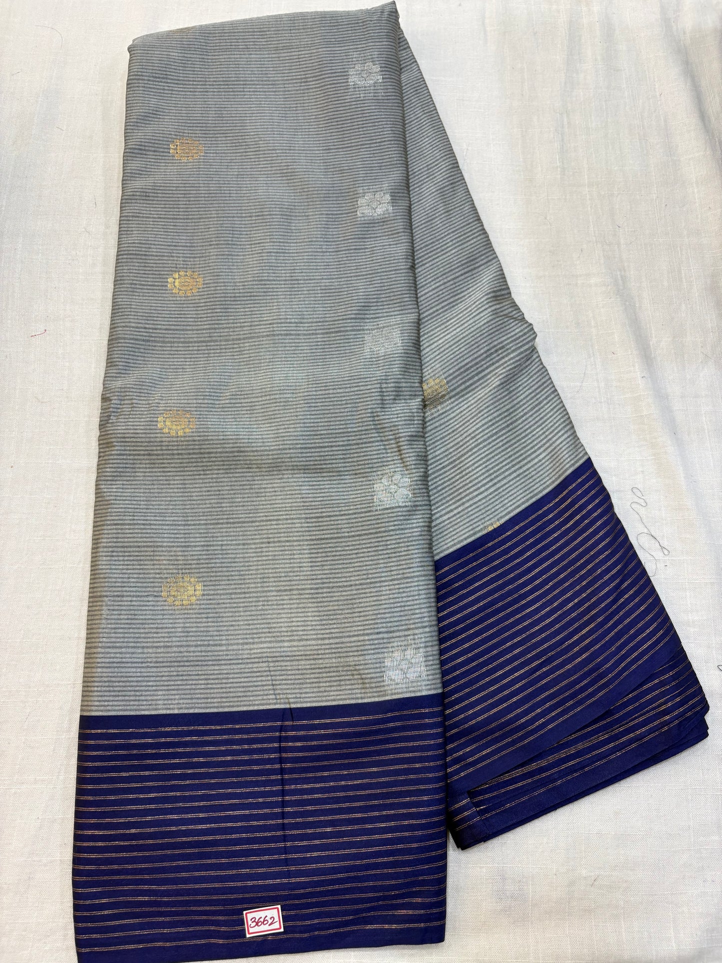 Semi Gadwal Sico Lines Border Saree