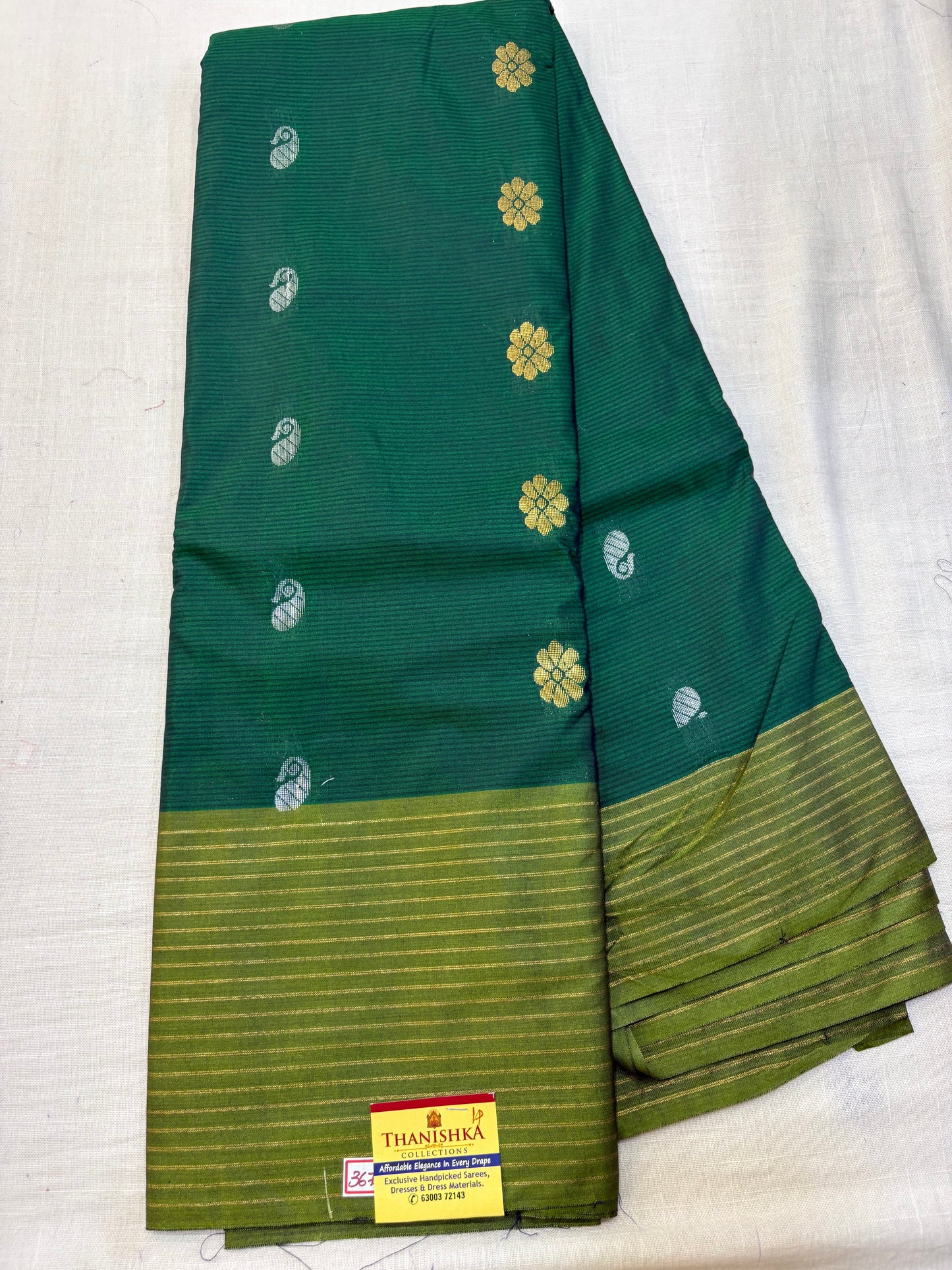 Semi Gadwal Sico Lines Border Saree