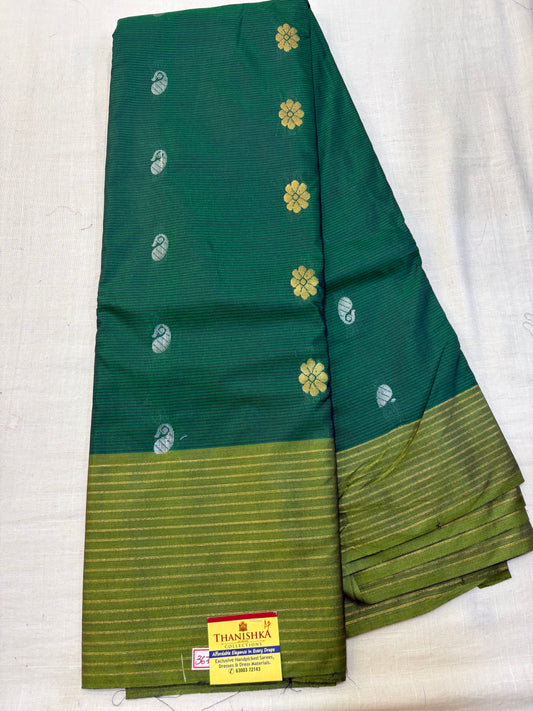 Semi Gadwal Sico Lines Border Saree