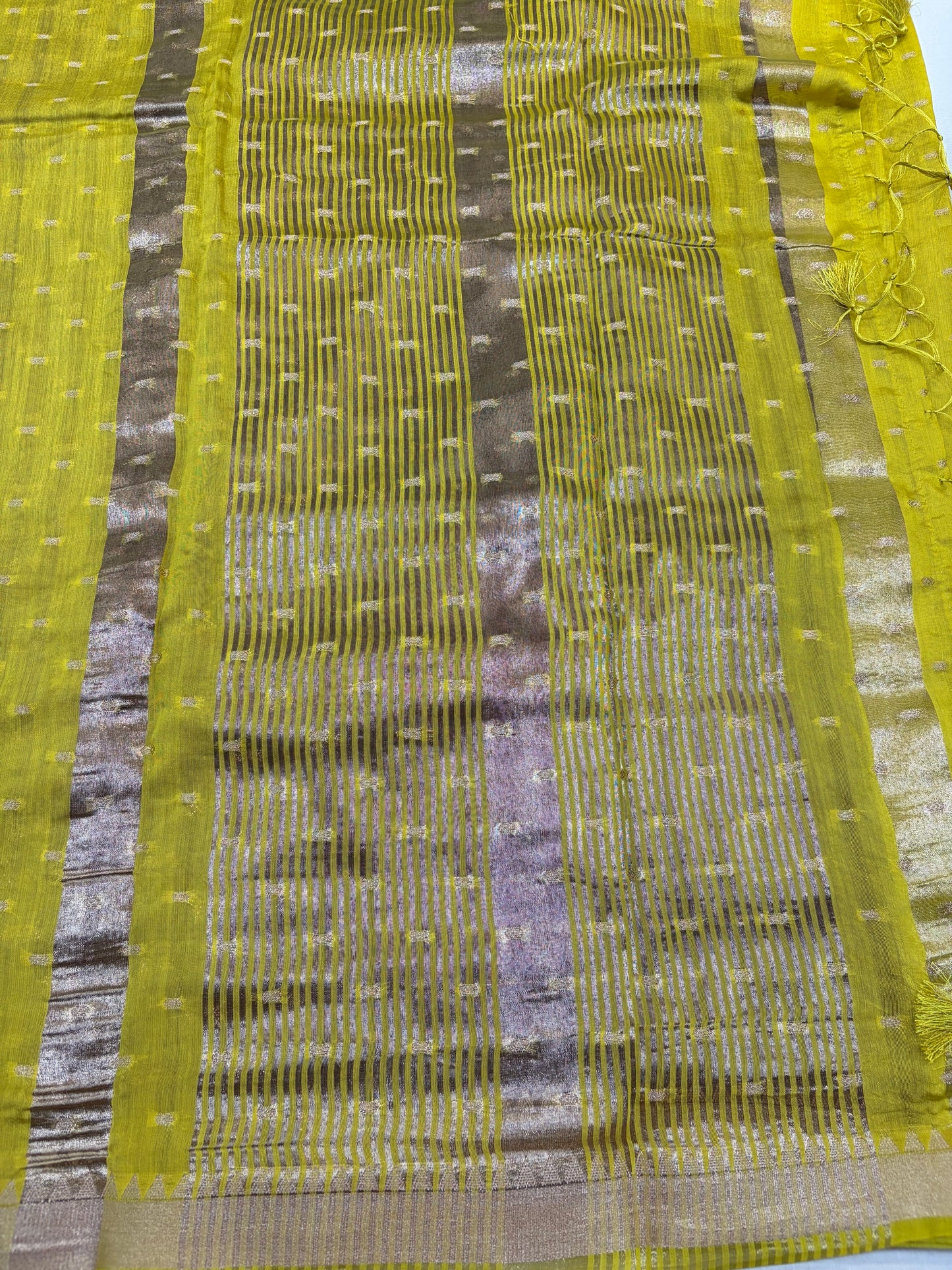 Yellow Soft Dola Silk Sarees with wine blouse