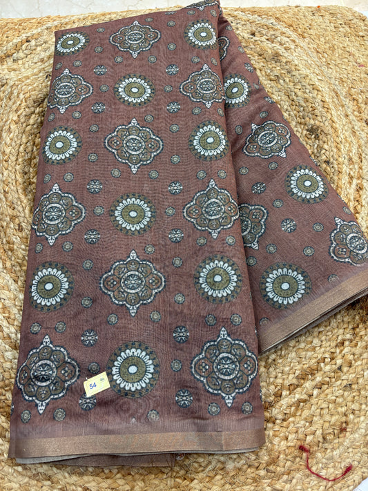 Slub Cotton Printed