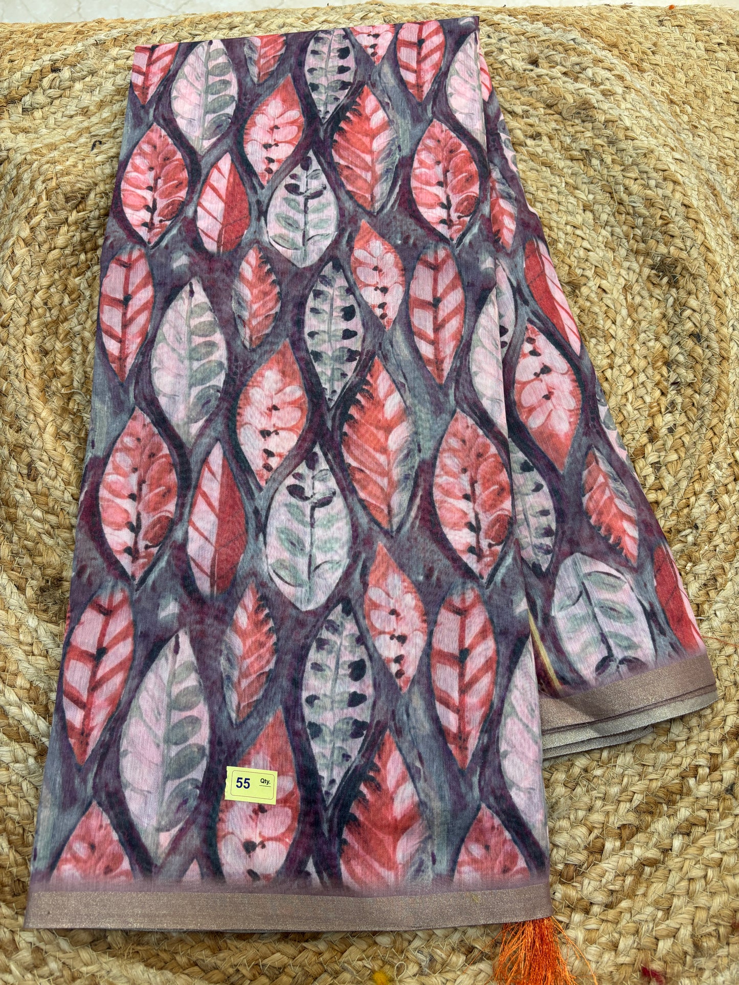 Slub Cotton Printed