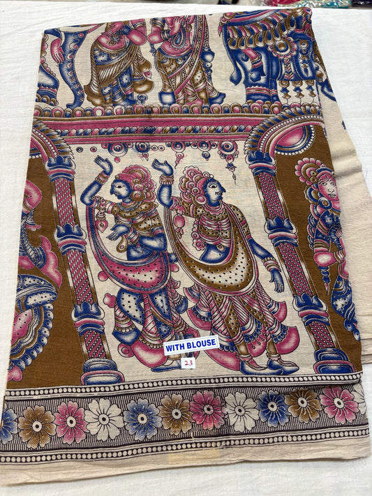 Kalamkari Cotton Saree