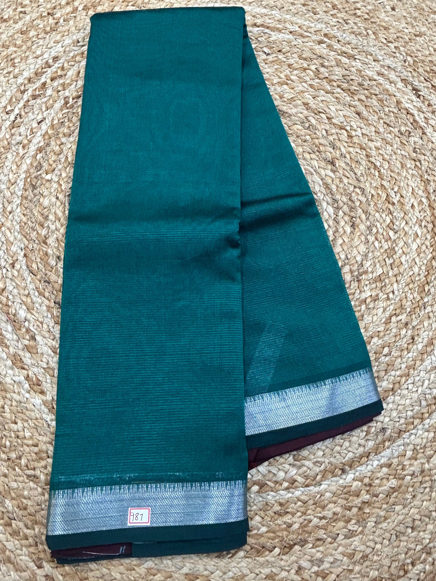 Mangalgiri Silk small border Saree