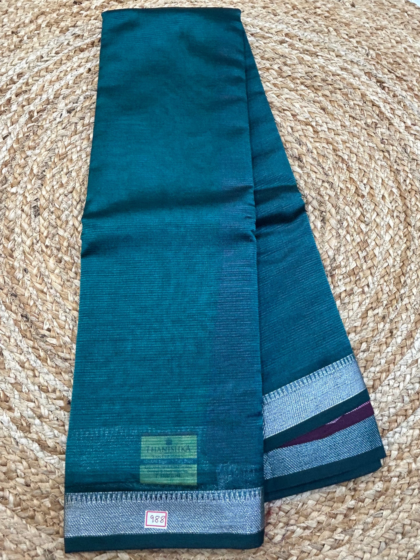 Mangalgiri Silk small border Saree