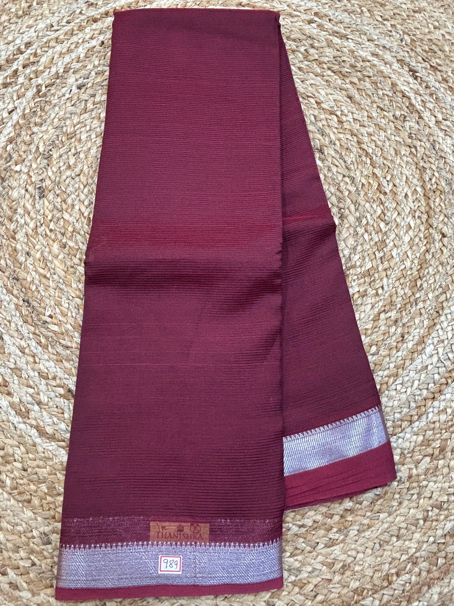 Mangalgiri Silk small border Saree