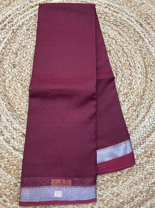 Mangalgiri Silk small border Saree