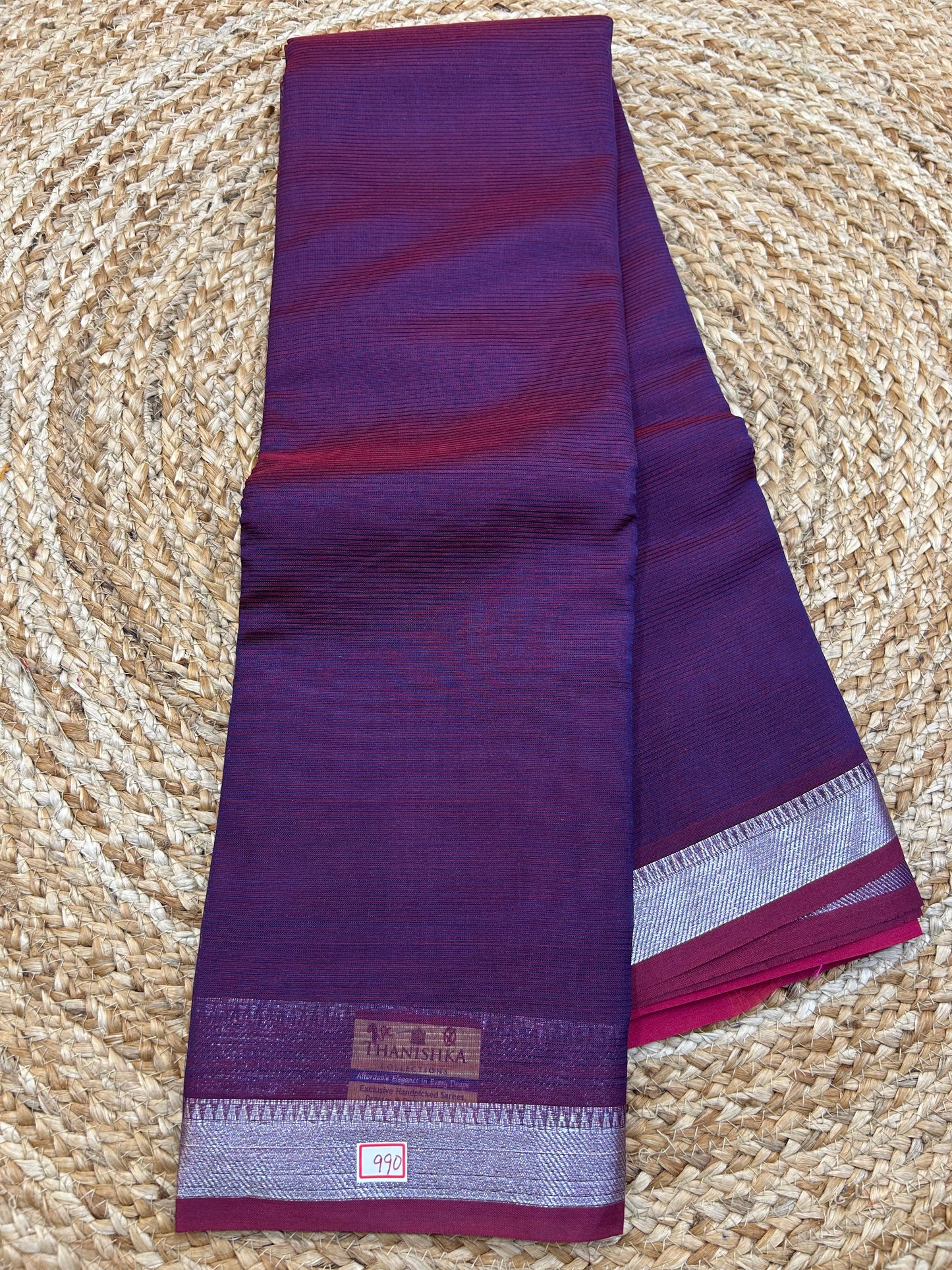 Mangalgiri Silk small border Saree