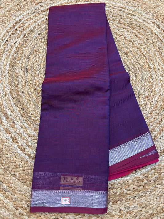 Mangalgiri Silk small border Saree