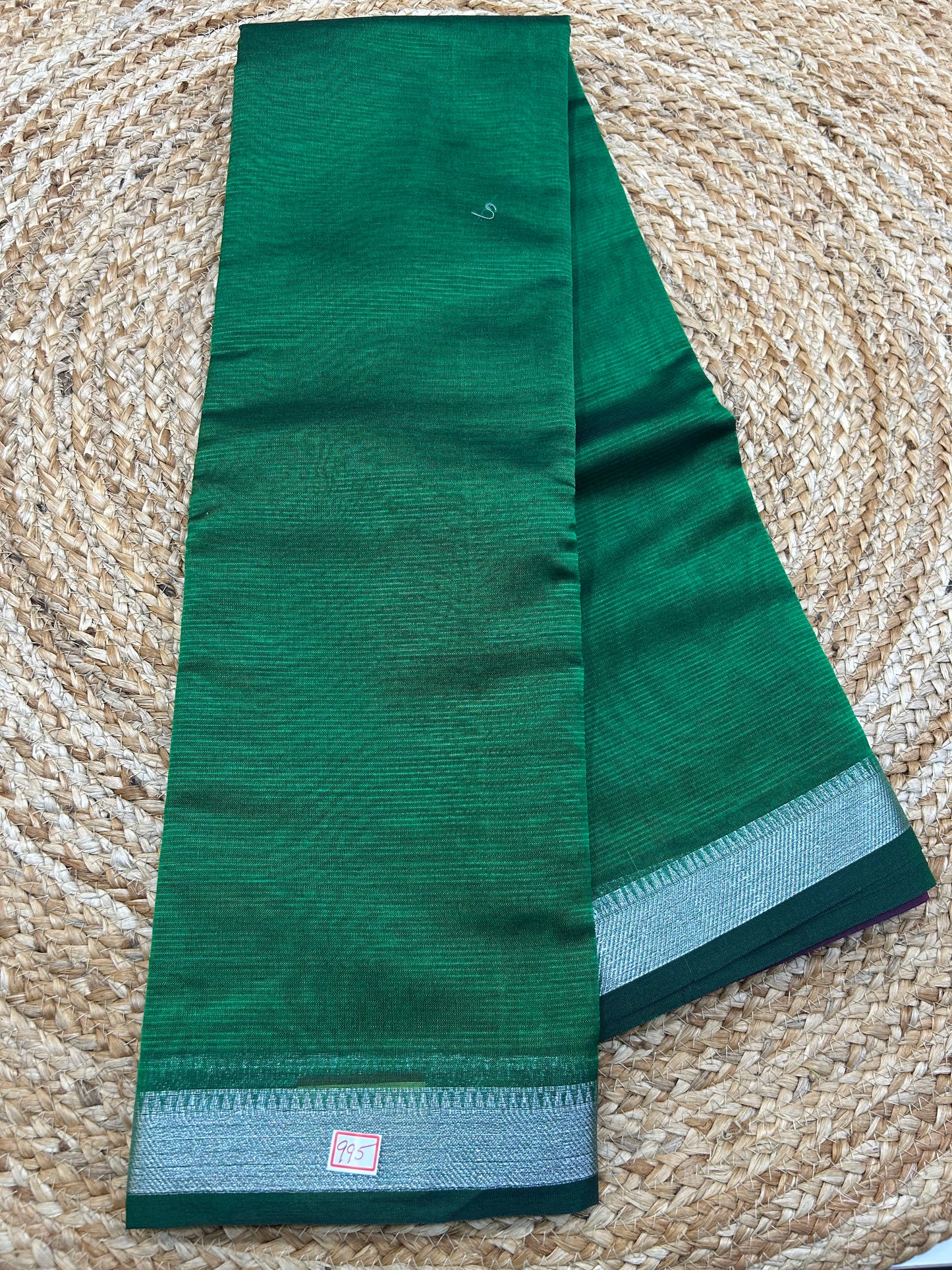 Mangalgiri Silk small  border Saree