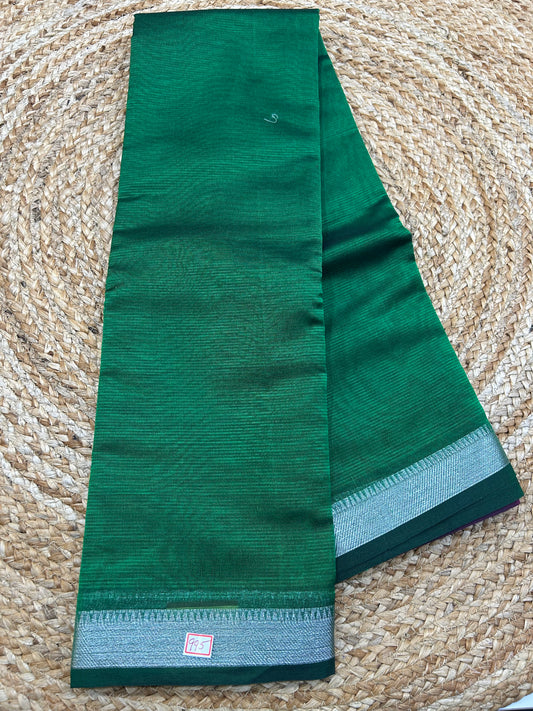 Mangalgiri Silk small  border Saree