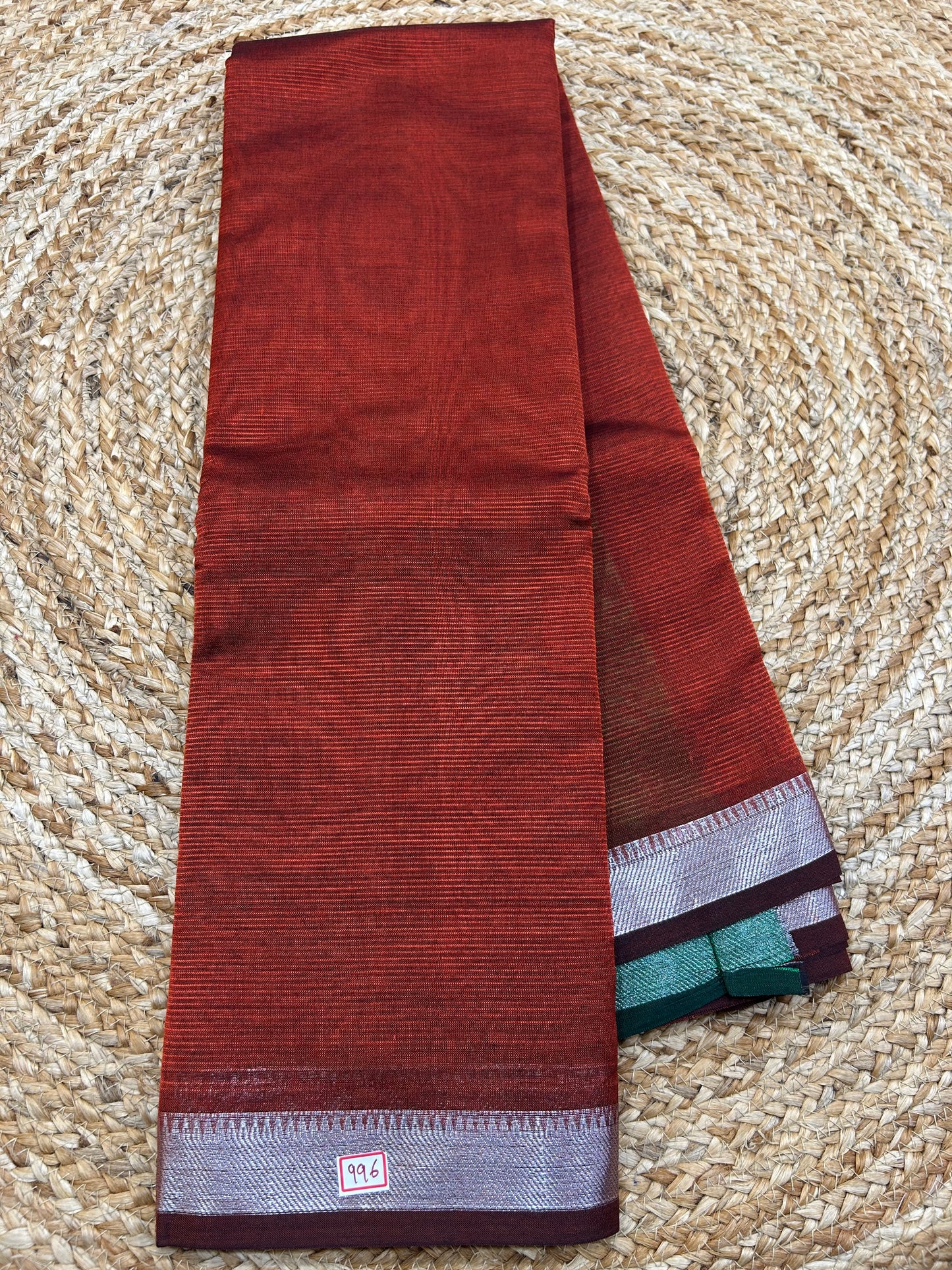 Mangalgiri Silk small  border Saree