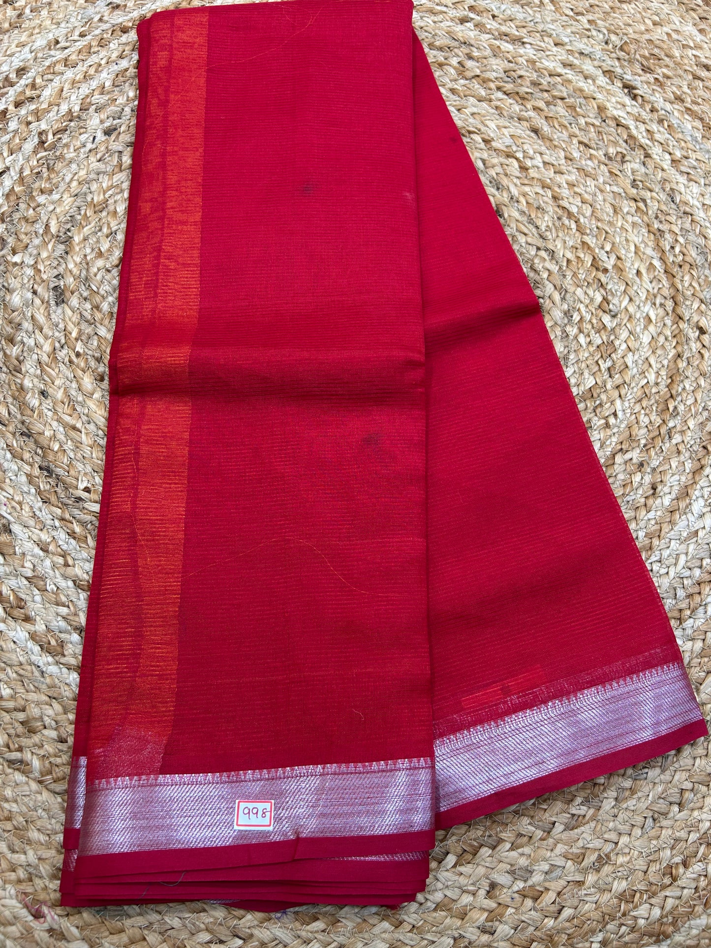 Mangalgiri Silk small  border Saree