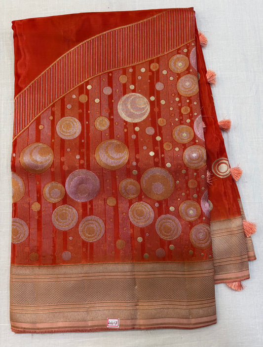 Designer HO Meenakri Weaving Saree