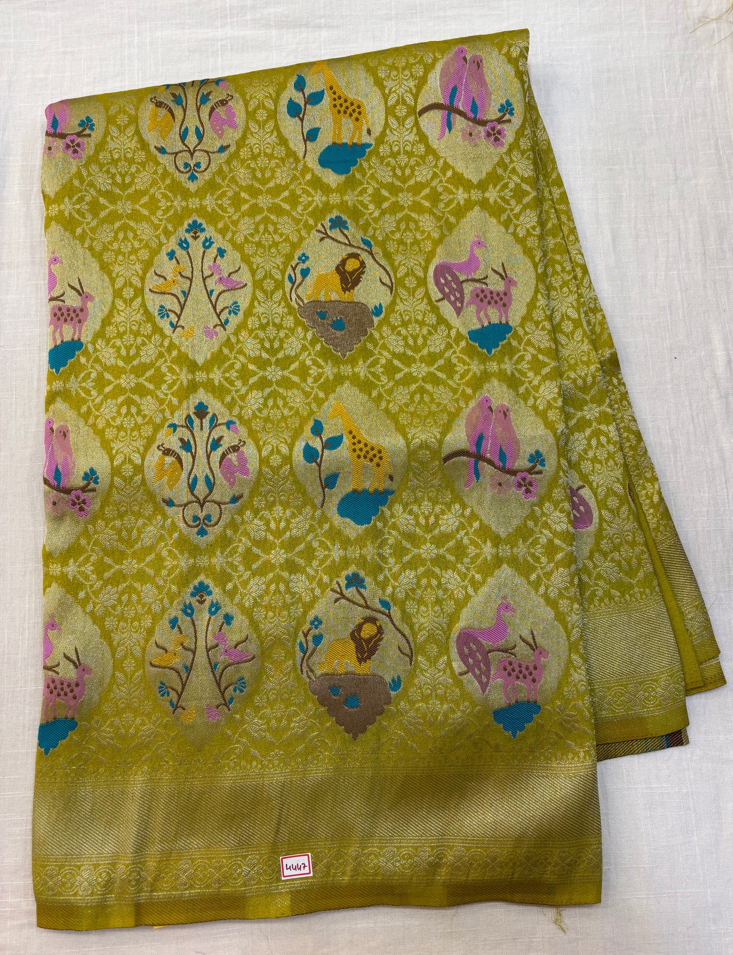 Banaras Georgette - Jungle Theme Saree