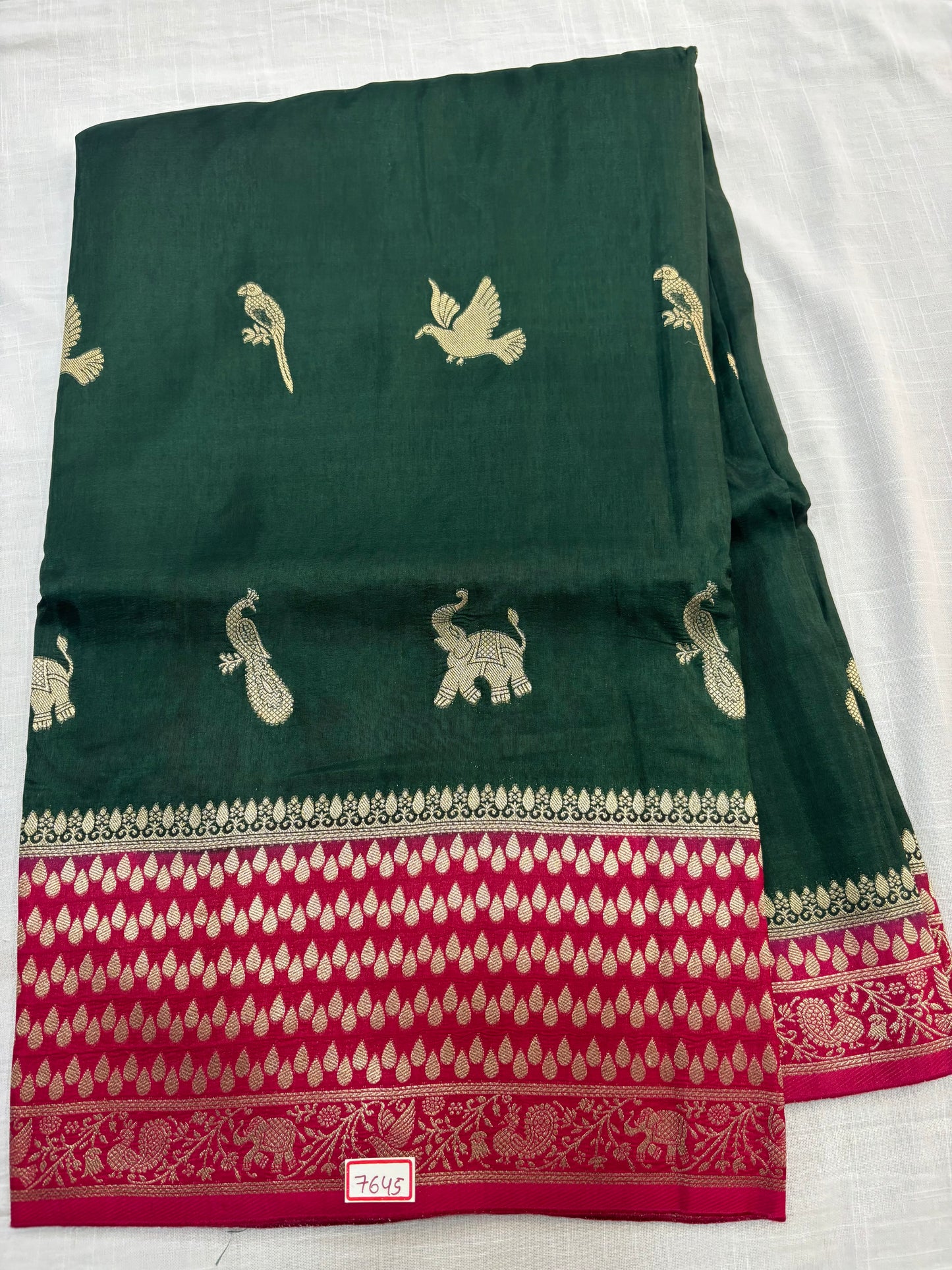 Russian crepe sarees