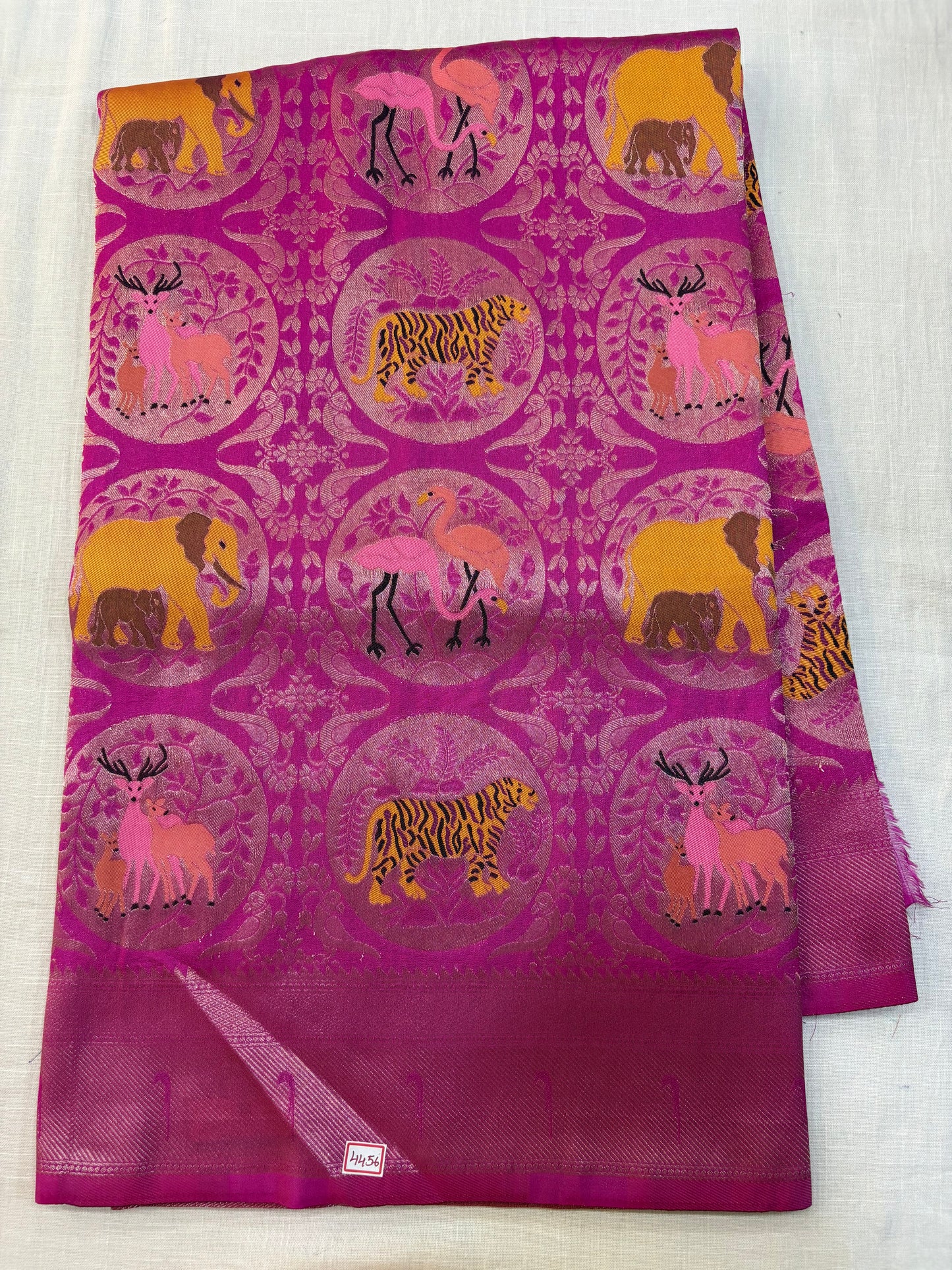 Banaras Georgette - Jungle Theme Saree