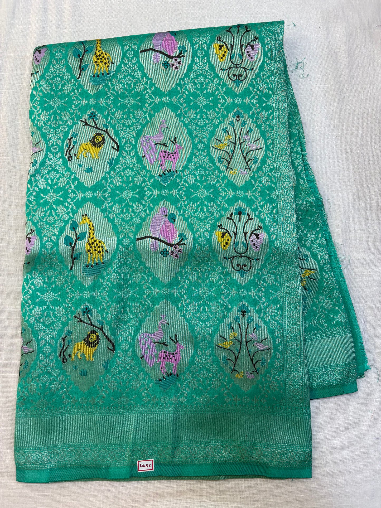 Banaras Georgette - Jungle Theme Saree