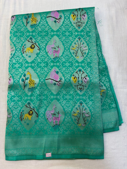 Banaras Georgette - Jungle Theme Saree