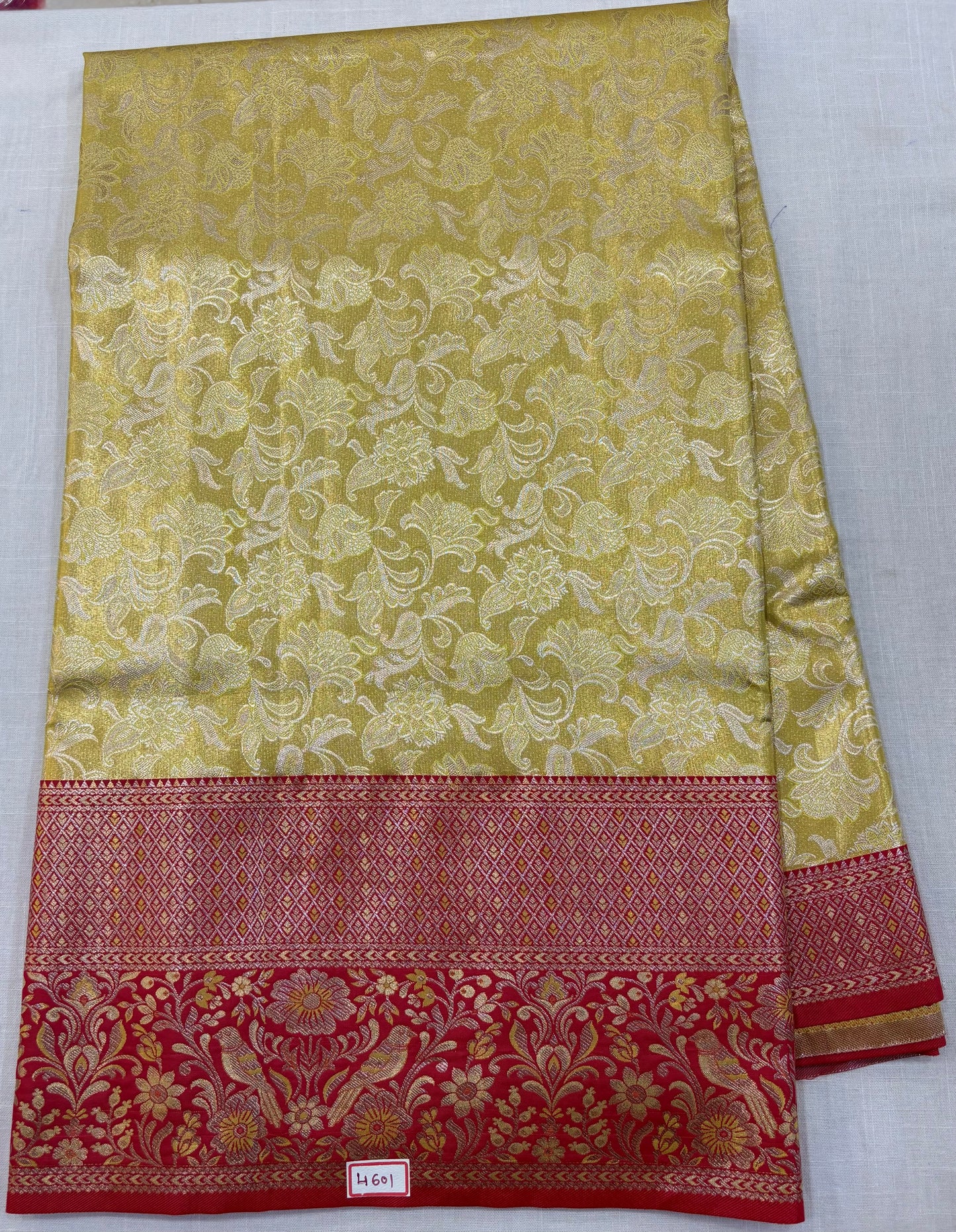 Meenakari Semi Kanchi pattu saree