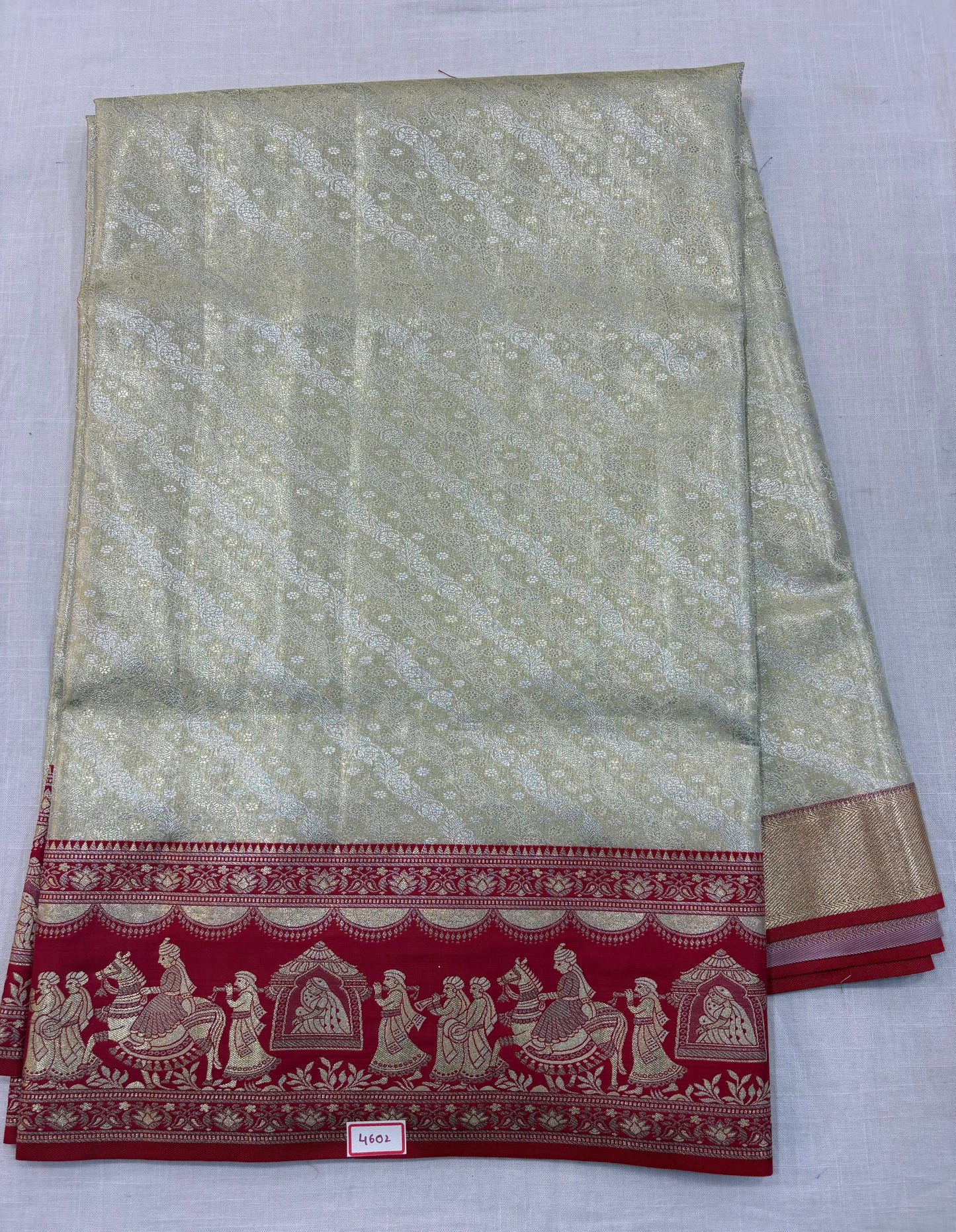 Meenakari Semi Kanchi pattu saree