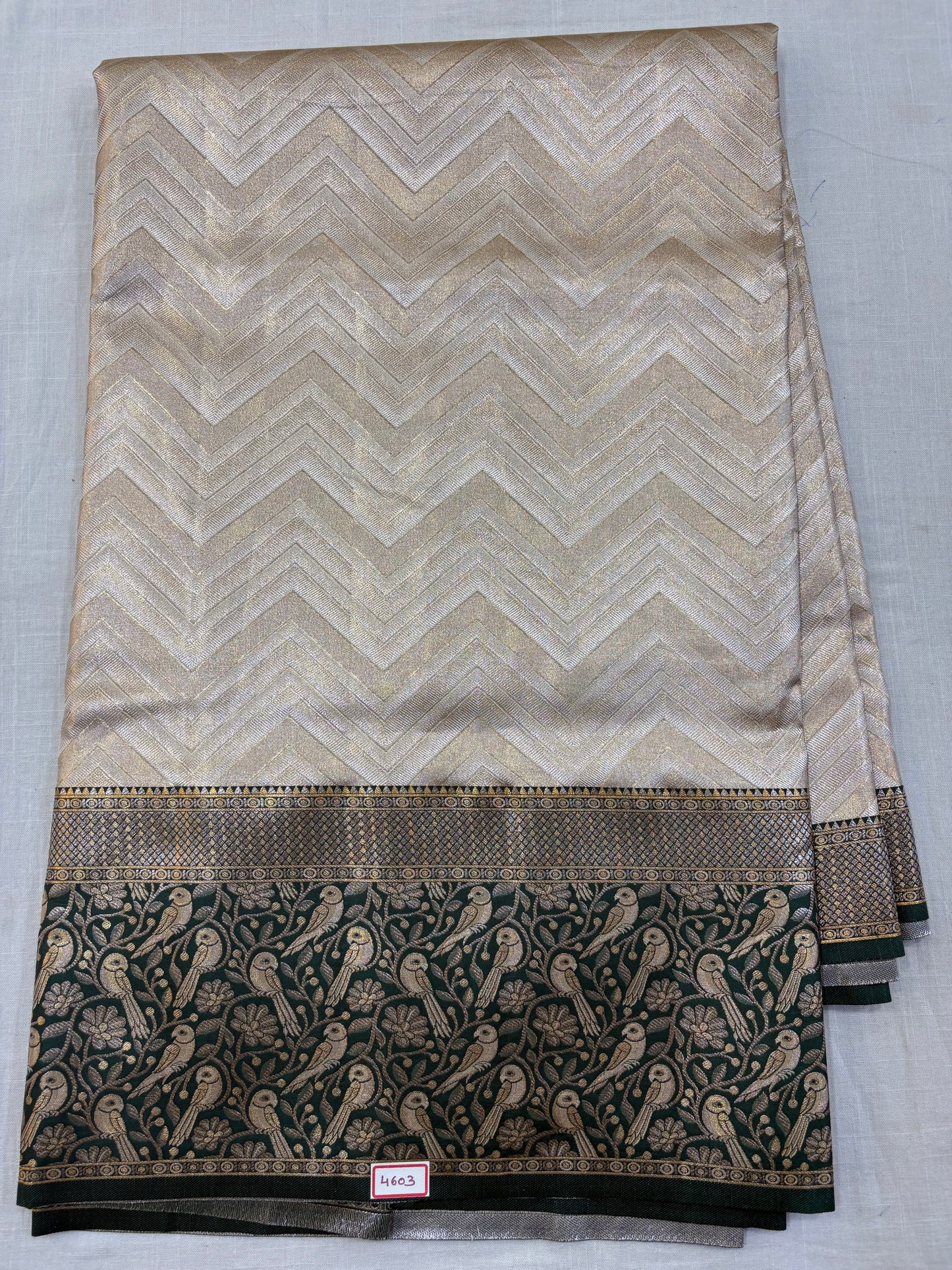 Meenakari Semi Kanchi pattu saree