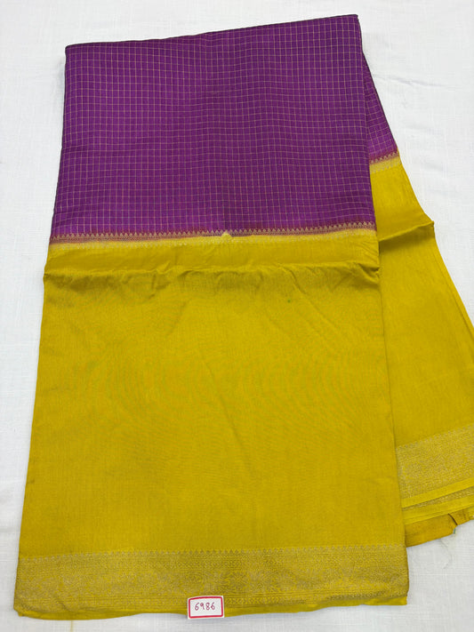 Vintage Russian Crepe saree