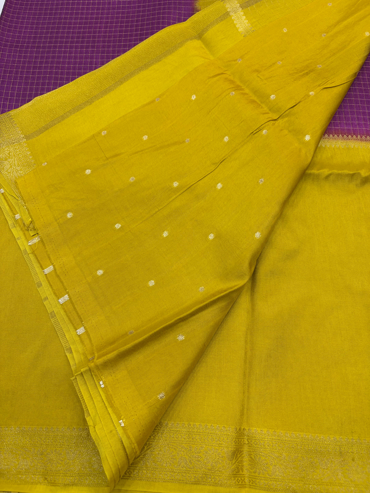 Vintage Russian Crepe saree