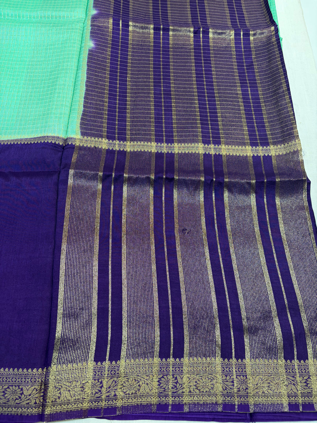 Vintage Russian Crepe saree