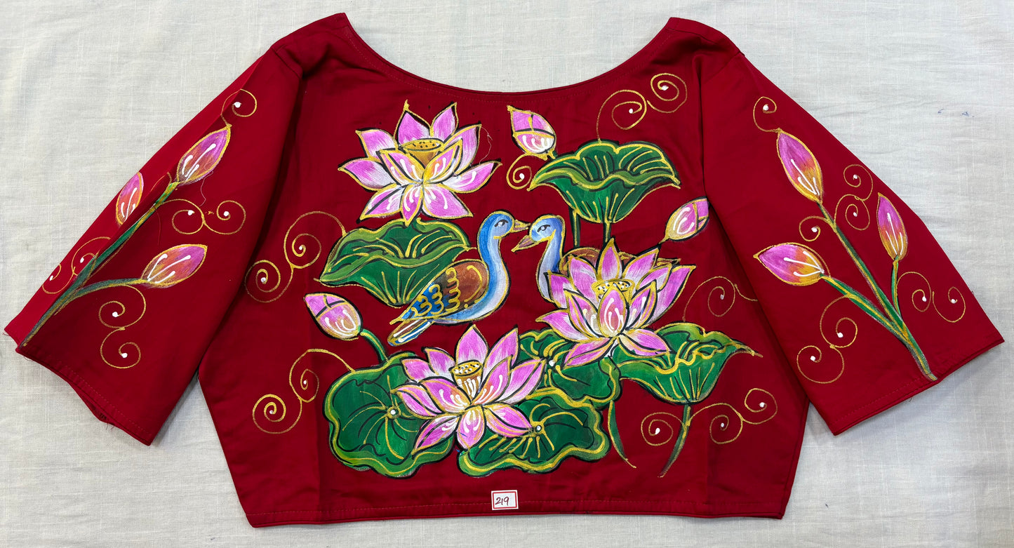 Hand Painted ReadyMade Blouse