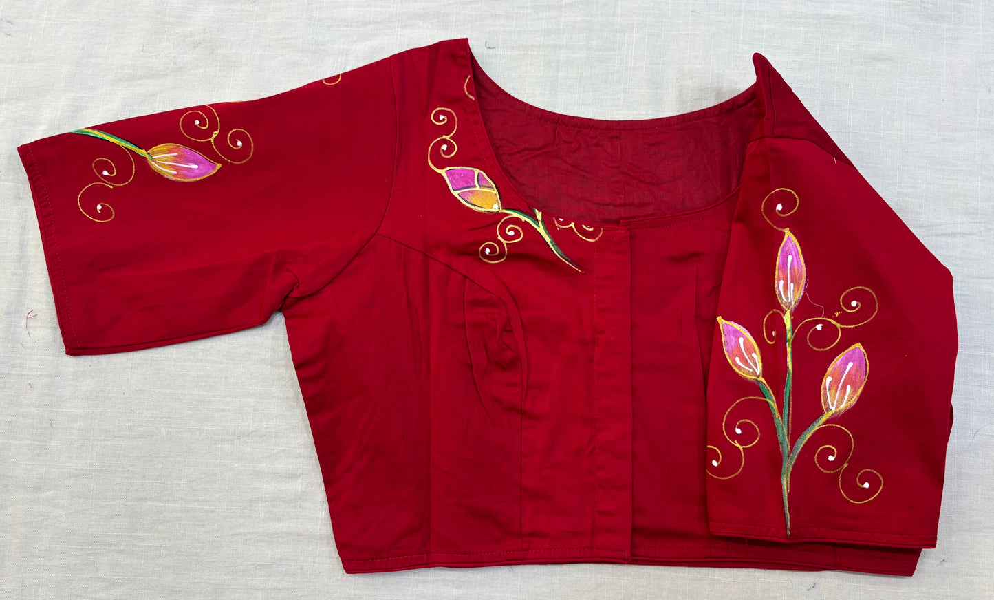 Hand Painted ReadyMade Blouse