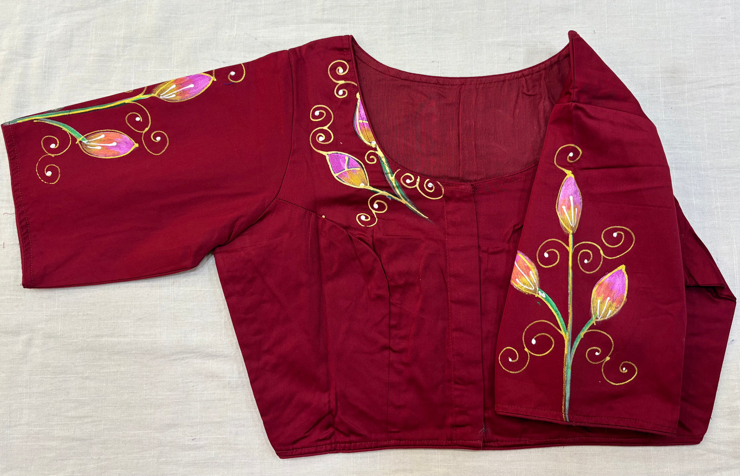 Hand Painted ReadyMade Blouse